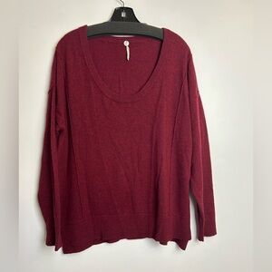 Margaret O'Leary Knits Round Neck Sweater Red 100% Cashmere Women’s Size S